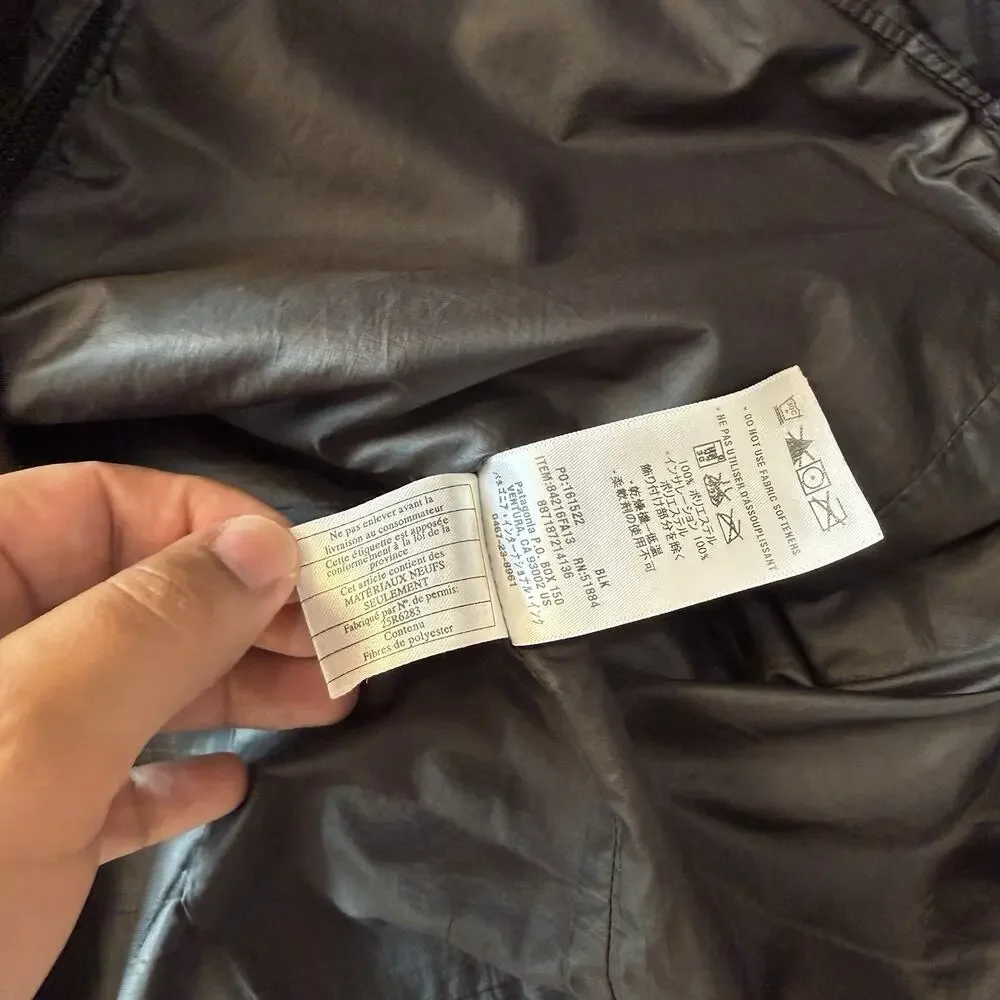 Patagonia Nano Puff Jacket Women's Large Black Puffer Insulated Outerwear - Picture 8 of 10